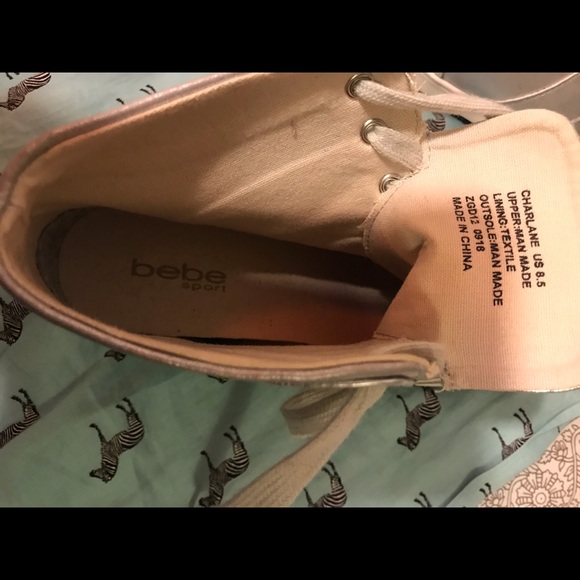 Bebe Womens Charlane High Top Sneakers - Picture 5 of 5
